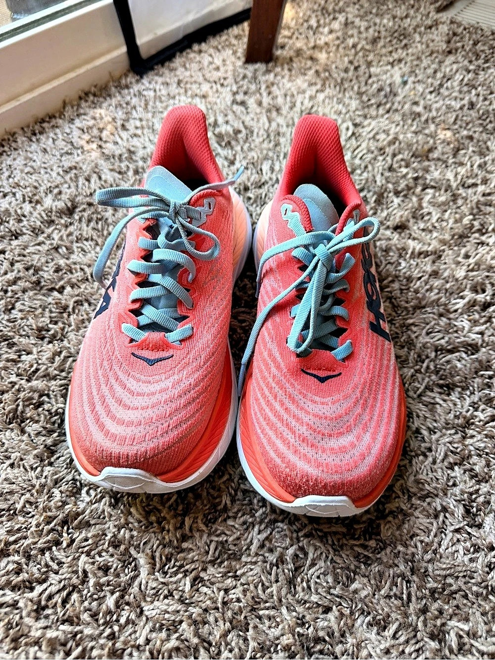 HOKA Mach 5 Camellia Peach Parfait Women’s Running Shoes Size US 5.5B